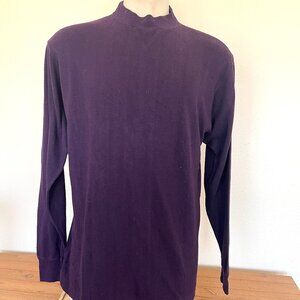 90's NWT Silk Purple Pullover Sweater- Goouch - Size 3 - Large - Lightweight